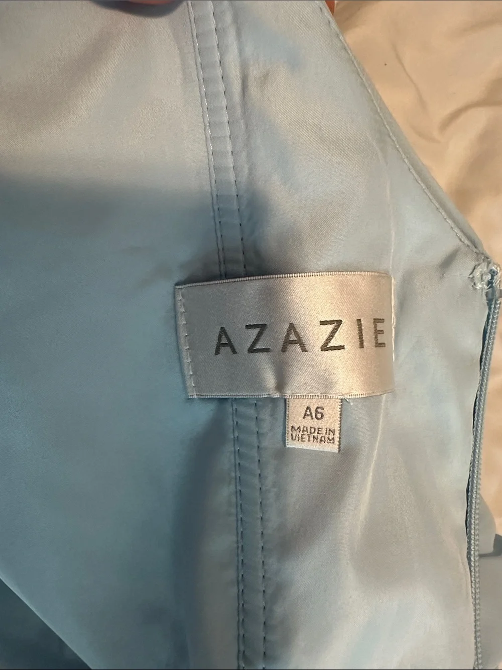 Azazie Light Blue Chiffon Dress